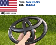 Fit for 2022-2025 Tundra Front Grille Overlay Emblem Badge Logo Matte Black