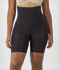 Maidenform High Waist Thigh Slimmer Firm Cool Comfort XL Black NWT 54