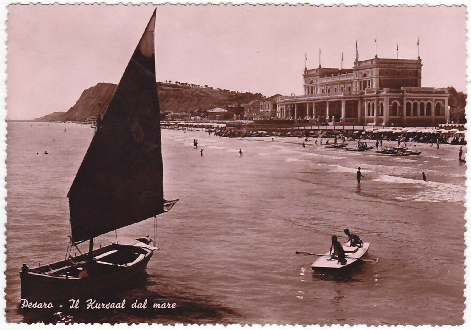 PESARO - IL KURSAAL DAL MARE -33482-