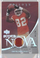 2007 Upper Deck Trilogy Supernova Swatches 61/79 Dwayne Bowe #SS-BO Patch 0f8