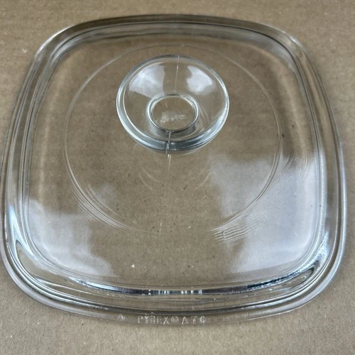 Pyrex Corning Ware Glass Lid A-7-C fits 1 Qt, 1 1/2 Qt, 1 3/4 Qt Casseroles 7”x7