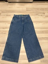 Wide Leg Baggy Skater Y2k Stone Blue Artistical Uprising JNCO Jeans Size 32x32