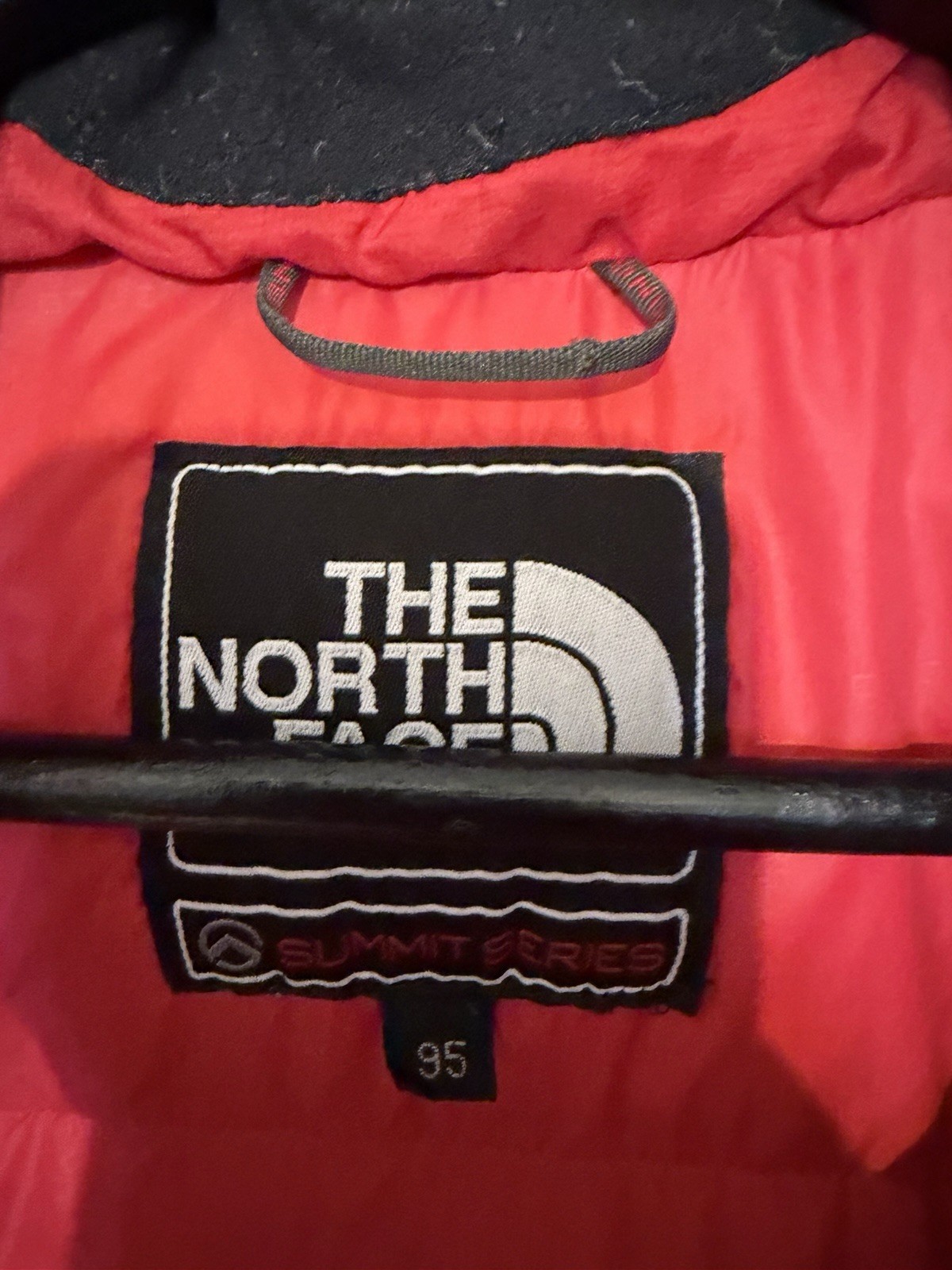 The North Face Summit Series Baltoro 800 Down Puffer Jacket Red Black Medium M image 5