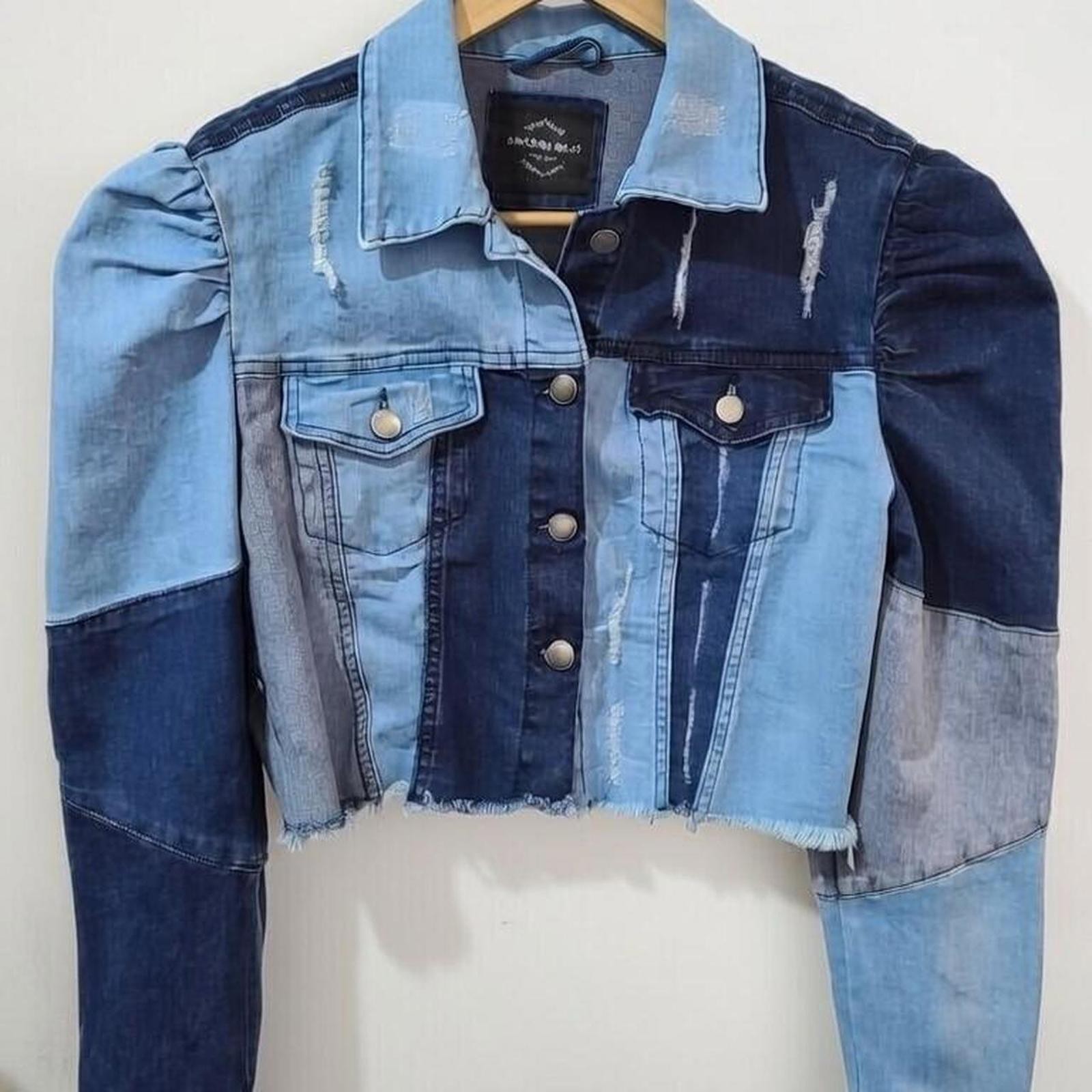 Multi-colored Blue Denim Jacket - image 1
