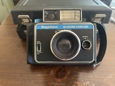 vintage Keystone 60 Second Everflash Camera Model 800 with Case Instant Film