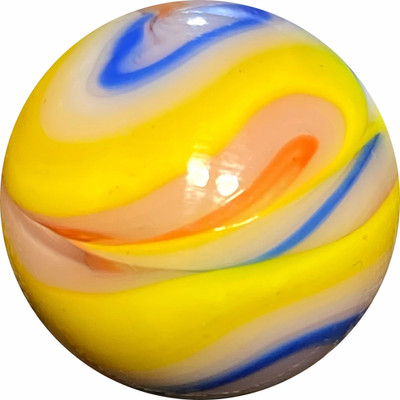 (one) MINT 5/8'' VACOR  SWIRL MARBLE, nice color combo & pattern.