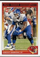 Kingsley Suamataia 2024 Score Kansas City Chiefs Rookie #331