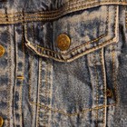 Faded Glory Toddler Denim Jacket Blue 3T Button Front Pockets Long Sleeve — photo 7