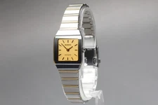 [Near MINT] RADO Diastar 204.0268.3 Gold Dial Quartz Ladies Watch From JAPAN