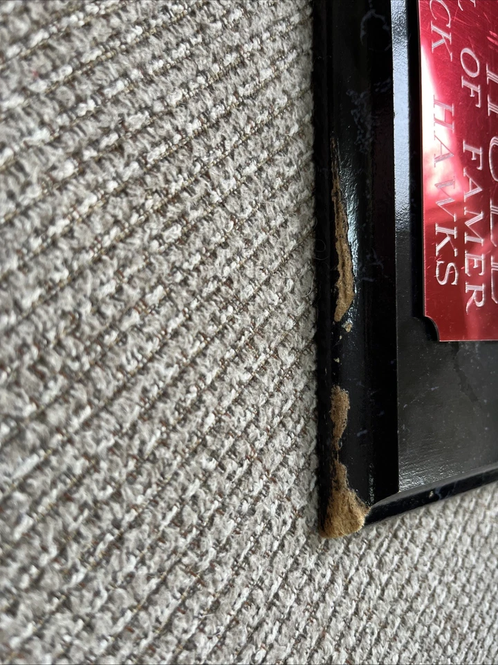 PLACA AUTOGRAFIADA BOBBY HULL Salón del Jugador; Chicago Black Hawks HOCKEY NHL Foto 3 de 3