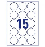 2-20X Avery Zweckform Kennzeichnungs-Etiketten, Durchmesser: 51 Mm