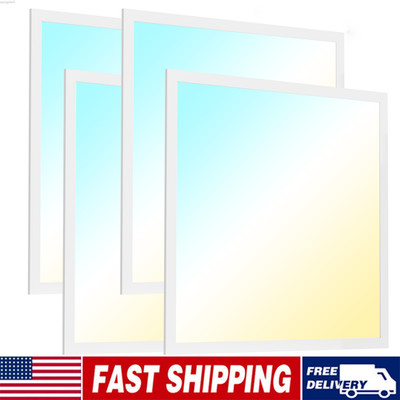 4-PACK LED Flat Panel Lights 40W Dimmable 2x2 Drop Ceiling Fixtures 15W-40W 5CCT