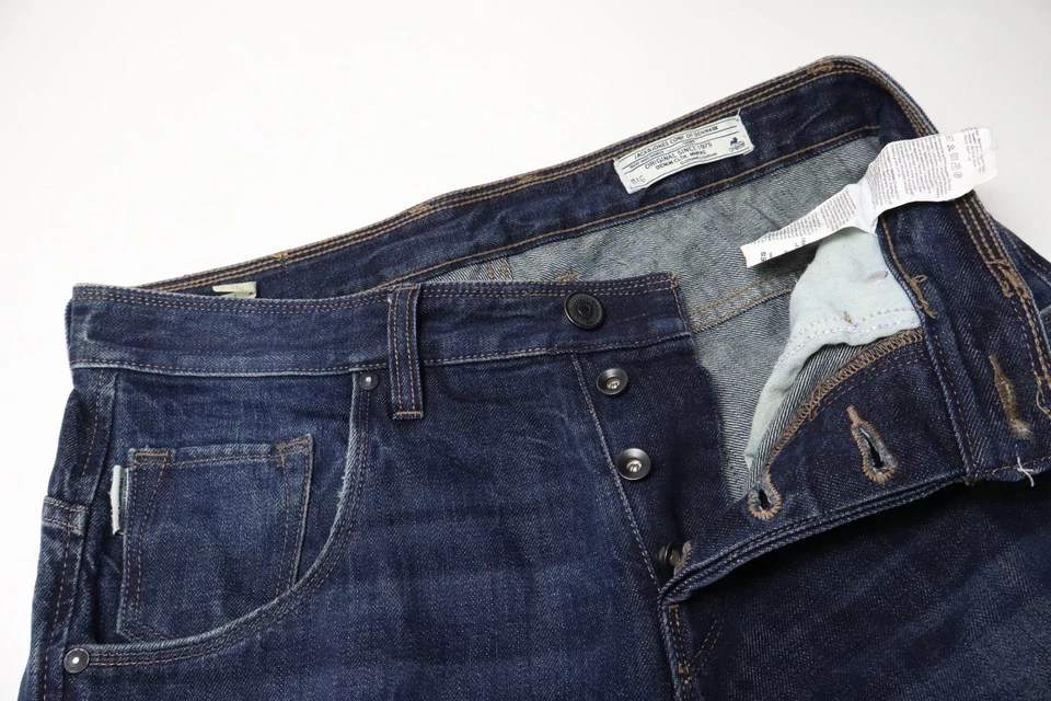 Jack & Jones Stan Anti Ajuste Para Hombre W31/L32 Nuevos Bigotes Botón Mosca Azul Foto 4 de 4