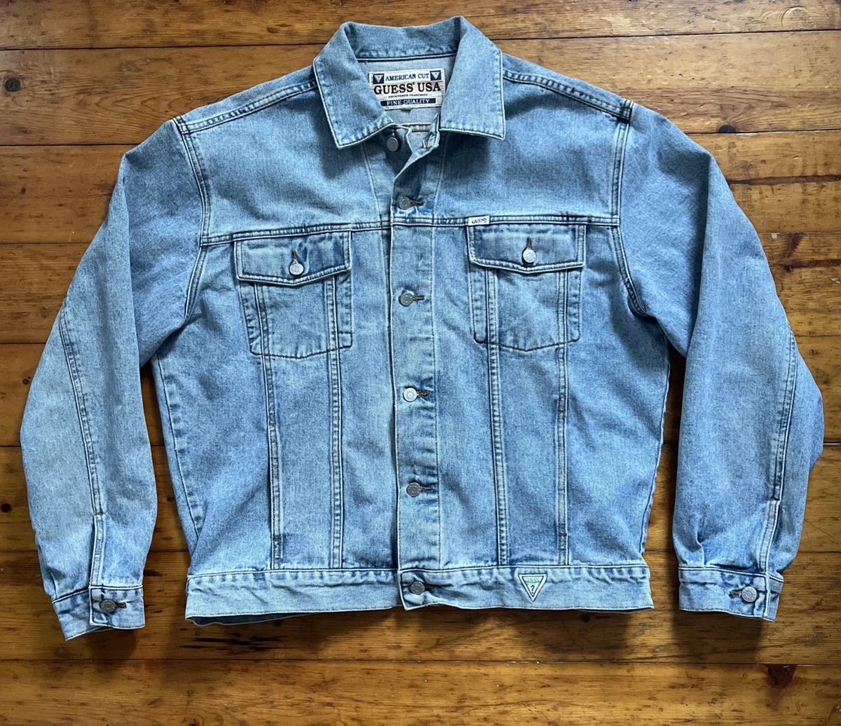 vintage guess jean jacket products for sale | eBay