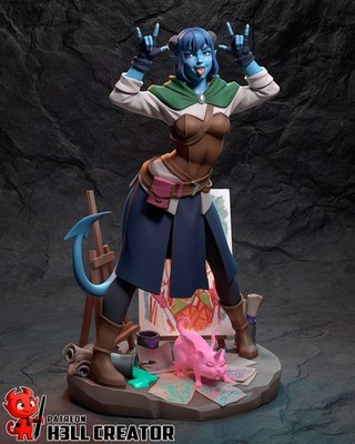 Jester Lavorre - The Mighty Nein - Fan Art Figur - Resin 3D Druck 162mm