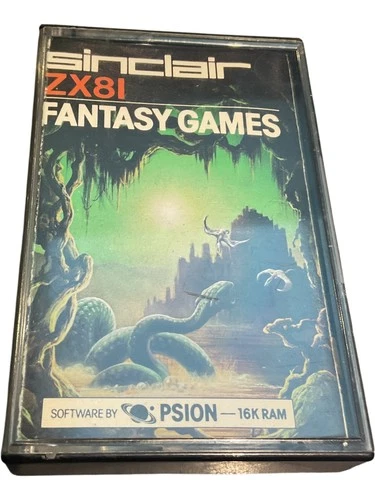 Fantasy Game Sinclair ZX81 Cassette Psion 16K RAM Vintage Gaming Computer Retro