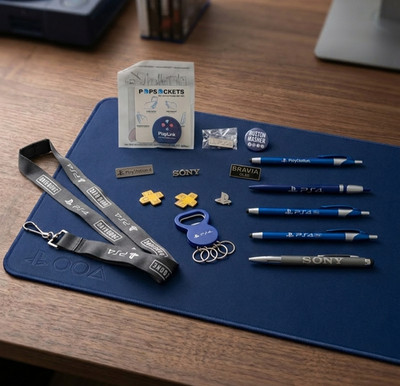 Sony PlayStation Promotional Swag Lot PS4 Days Gone Pins Lanyard Pen Collectible