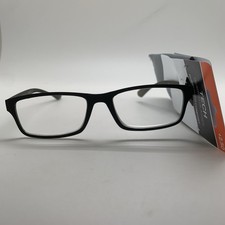 TECH By Foster Grant Tyler BLK BLACK 2.50 RUBBERIZED Reading Glasses READERS