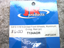 Un nuevo juego de frentes de aluminio rojo perforado eje JK 5/8 D" 1/16.