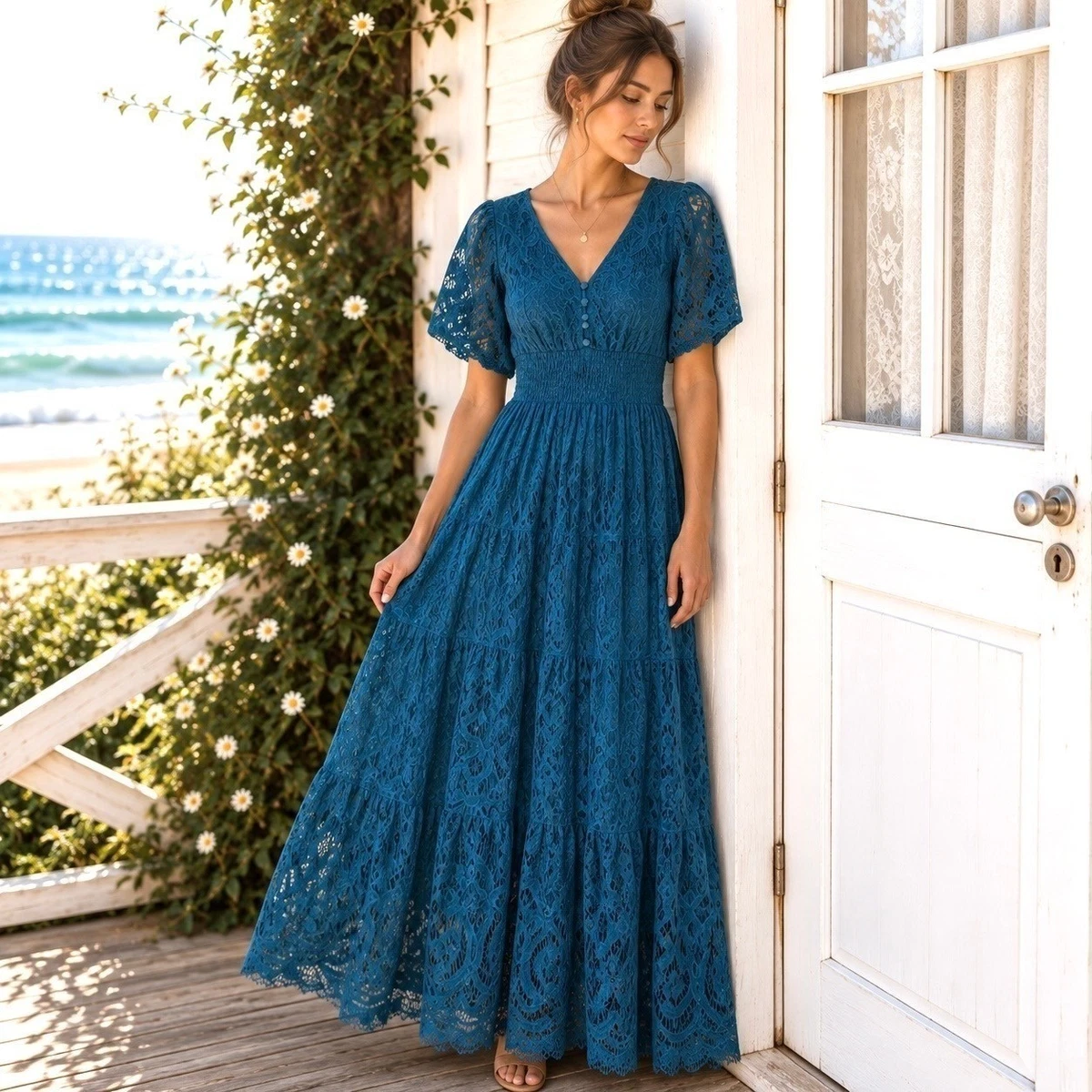 Blue Long Formal Dresses for Women for Sale
