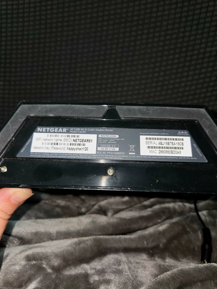 Router módem cable wifi NETGEAR AC1600 C6250 Foto 2 de 3
