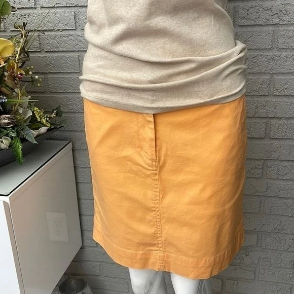 Vineyard Vines Women Orange Casual Straight Skirt Size 8