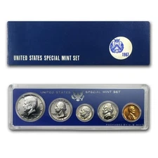 1967 UNITED STATES Special Mint Set SMS in Mint Box 5 NICE COINS