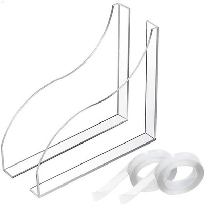 1 or 2 Pc Bathroom Shower Splash Guard for Tub Bathtub Water Guards Shower Water