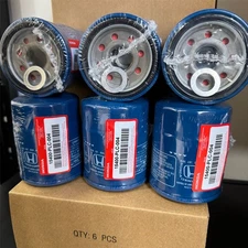 6 Honda Genuine Oil Filters WITH Drain Plug Washer 15400-PLC-004 NEW SEALED