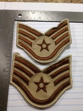 N Desert Tan United States Air Force Patch USAF Uniform DCU Staff sergeant 2