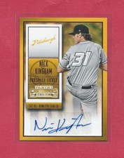 Nick Kingham 2015 Panini Contenders Draft Ticket Red Foil Auto #8 , Pirates