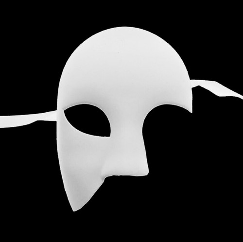 Bulk Blank DIY White Unpaint Masquerade Mask Polyresin Base Halloween Costume - Picture 29 of 30