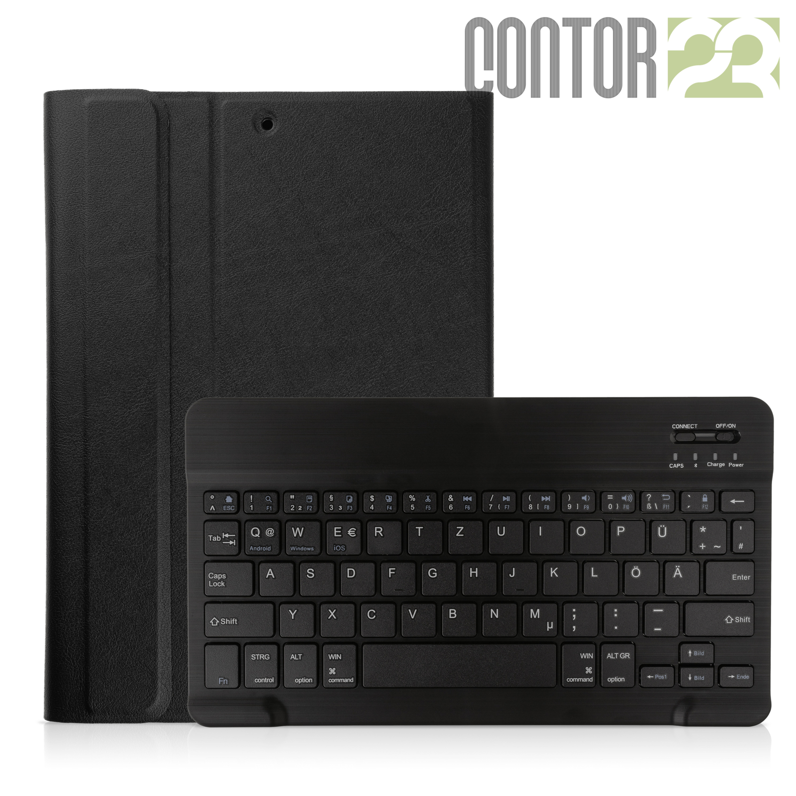Schutzhülle inkl. Bluetooth Tastatur SCHWARZ für 10.5 Apple iPad Pro [2017]