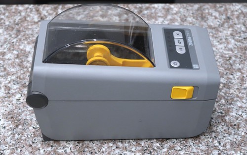 Zebra ZD410 Printer Direct Thermal Label Grey ZD410 Original Power Supply TESTED - Bild 3 von 8