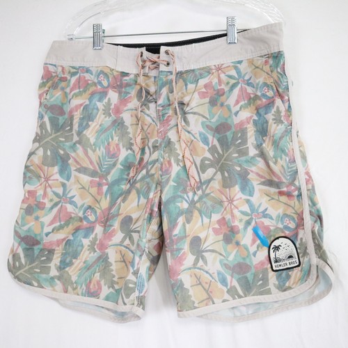 Howler Brothers Board Shorts Mens 36 Surf Swim Beach Trunks Stretch Flex Floral - Afbeelding 1 van 9