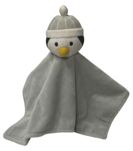 Koala Baby Penguin Gray Beanie Hat Babies R Us Lovey Security Blanket Lovie Toy - Picture 1 of 8
