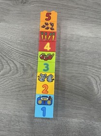 Lego Duplo Printed Bricks Learn To Count 1 -5 With Printed Figures Lot Of 10 EUC