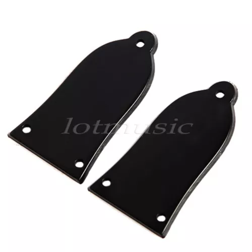 2Pcs Guitar Truss Rod Cover Black for Gibson Guitar Luthier Parts Replacement