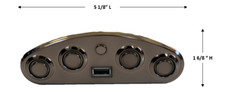 Mulin Electric Switch - MLSK35-D2 Left L 5 Button Power Recliner Switch USB