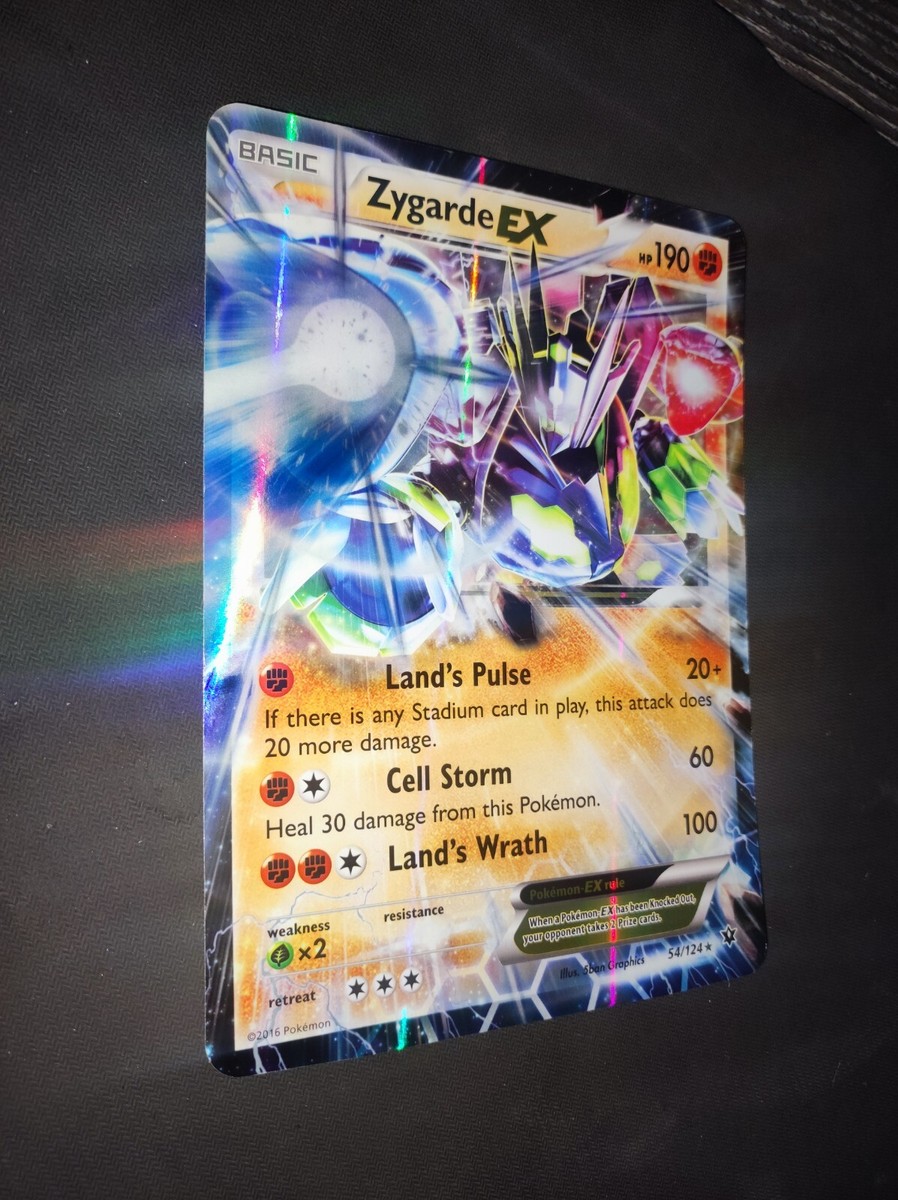 ZYGARDE EX HP190 XXL JUMBO RARE FOIL NEW 54/124 | eBay