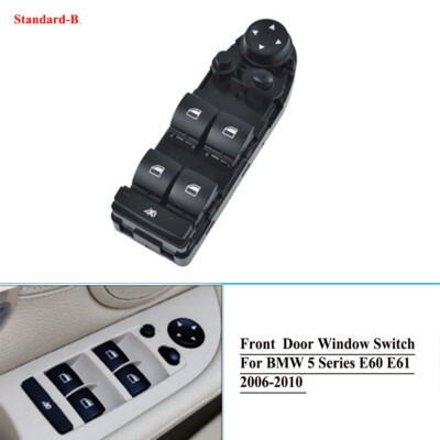 Power Front Door Window Switch Panel For BMW E60 E61 520i 523i 525i Standard-B