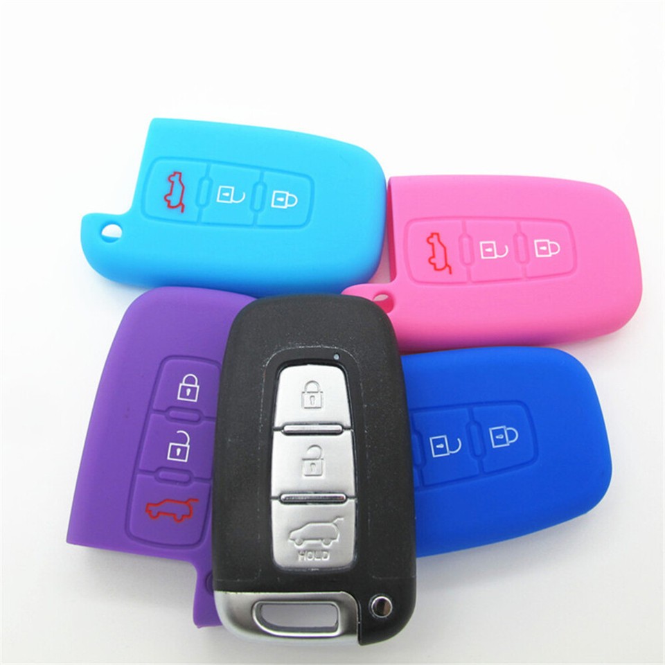 Car Key Holder Bag Zipper Bag Keychain Silicone Car Key Case Keychain