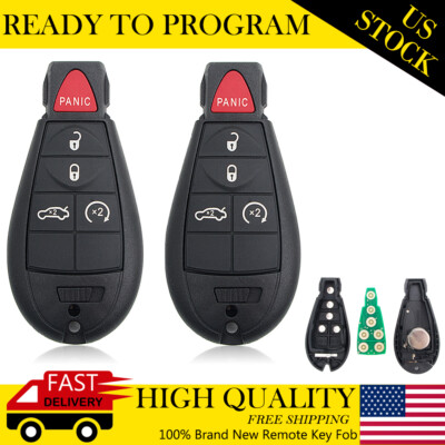 2 Replacement Keyless Entry Remote Key Fob For Dodge Challenger Charger Durango