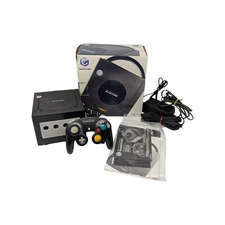 Black Nintendo Gamecube GC CIB Complete System Console Tested! Free shipping