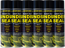 6 X Underseal Spray On Aerosol Underguard Paint Under Body Protection Seal 500ML