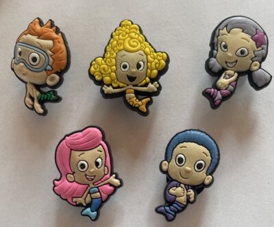 5 Schuh Pins - Shoe Charms - Anstecker für Crocs - Clogs - Bubble Guppies -