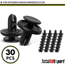 30pcs Black Nylon Push Type Retainer Clips for Mitsubishi Subaru 6mm 909130013