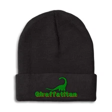 Beanies for Men Giraffatitan Winter Hats for Women Acrylic Skull Cap 1 Size