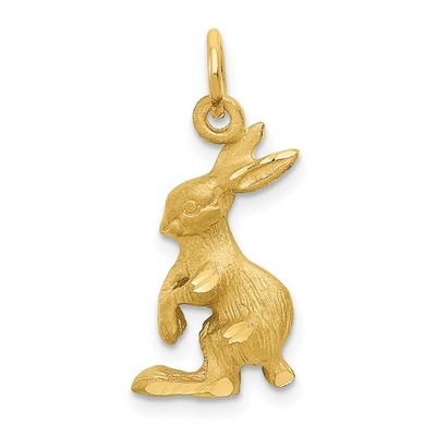 14k Gelbgold Jack Rabbit Charm C1161