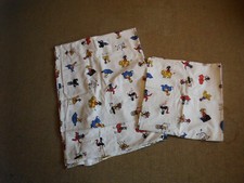 Kinderbettwäsche - weiß mit Figuren 135x200 + 80x80